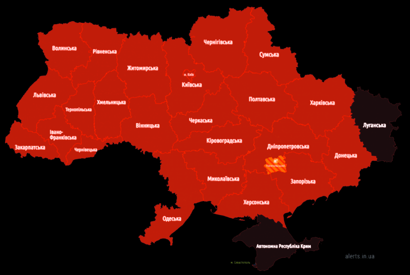 Luftalarm über der ganzen Ukraine! Schwerste Angriffe der Russen mit Drohnen seit Kriegsbeginn!