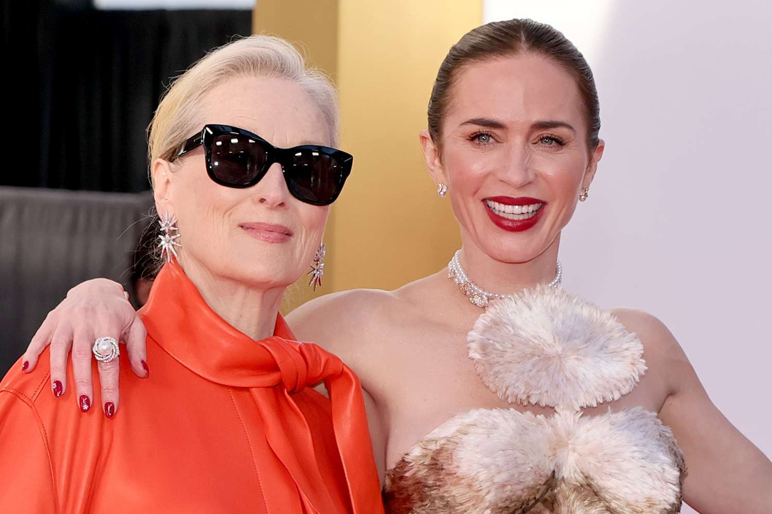 Meryl Streep's Surprise Look at Emily Blunt's Schiaparelli Sends Fans Wild